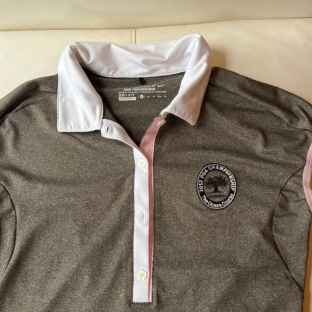 Nike golf dri-fit PGA championship 2012 Kiawah XS